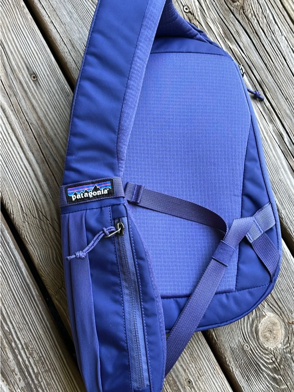 Patagonia Blue Crossbody Sling Bag. New